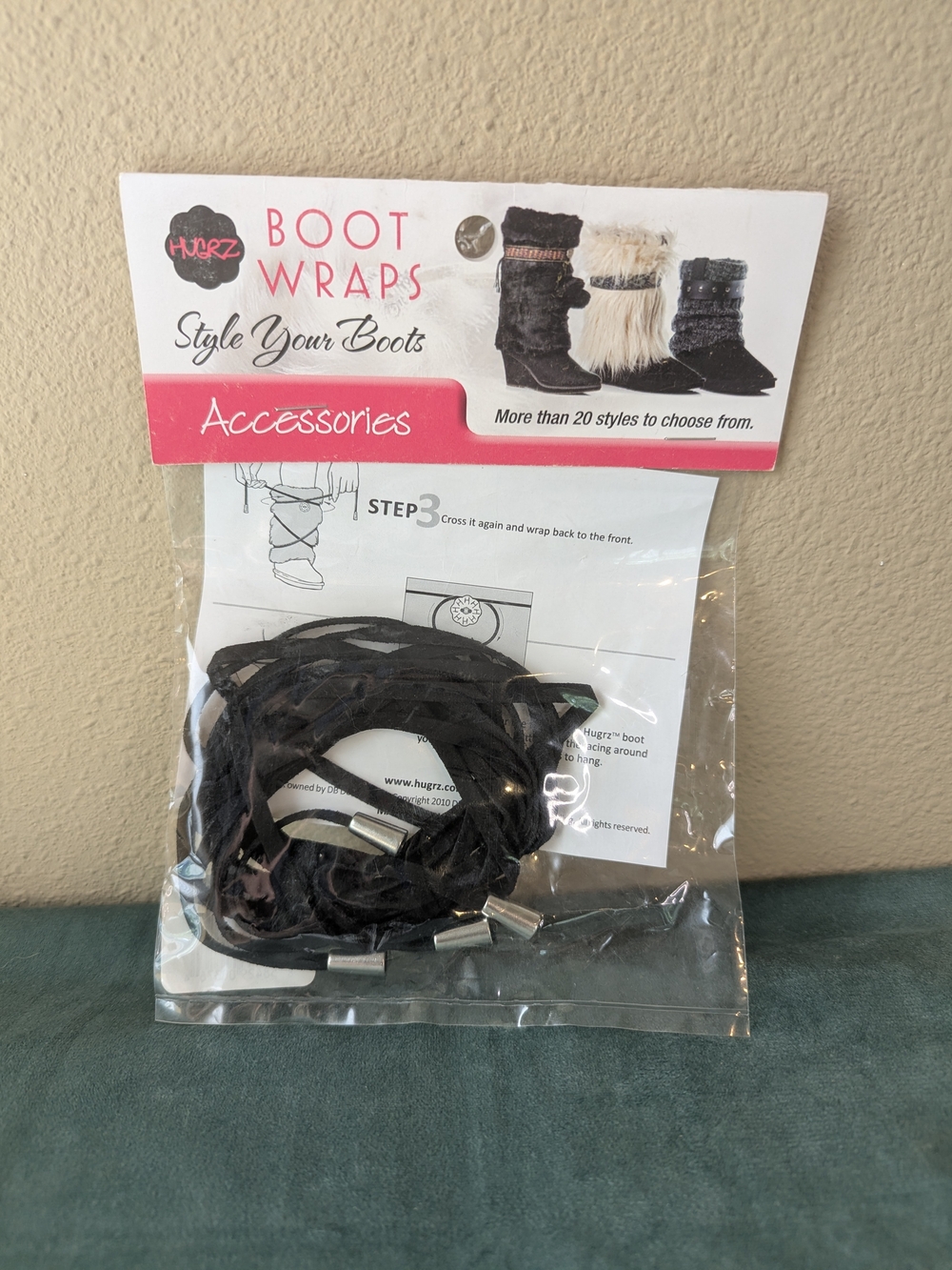 Black Boot Wraps - Versatile Lace-Up Suede Boot Accessory